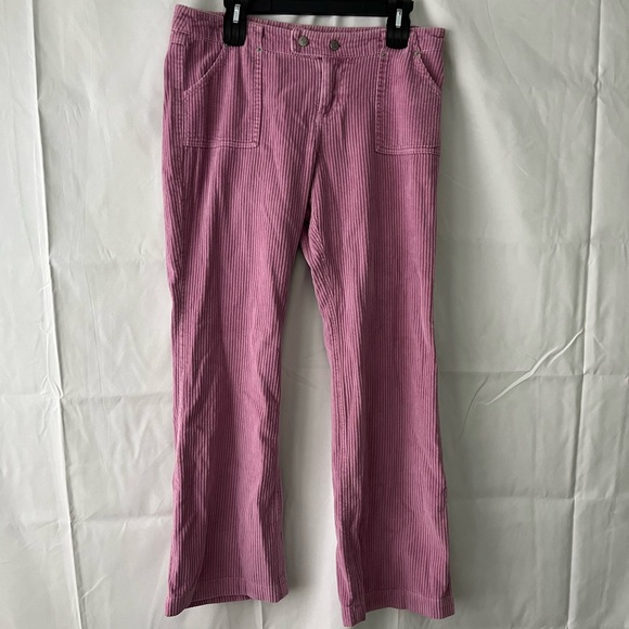 Urban outfitters  low rise corduroy bootcut flared pink pants - Picture 1 of 5